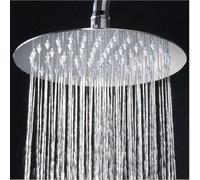 8 Inch Rainfall Shower Head, 360° Adjustment Angle Stainless Steel Fixed Shower Head, Ultra-Thin Mirror-Like Look, 91 Spray Nozzle Replacement Shower Head for Bathroom