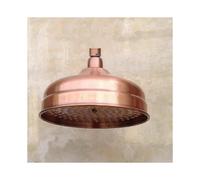 8 Inch Red Copper Antique Brass Round Shower Head: Elegant Bathroom Fixture