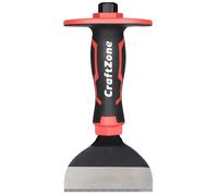 8-Inch Rock Chisel, Masonry Chisel with Protective Handle, Heavy Duty Flat Concrete Cold Stone Chisel for Brick Cutting, Demolition, Sculpting Chipping, and Breaking Mason Tools