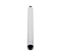 8 inch Round 201 Stainless Steel Shower Extension Tube Straight Bathroom Shower Head Extension Arm Extender Hardware with Chrome Plating for Fixed Shower Head