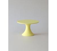 8-Inch Round Cake Stand 5-Inch Tall Durable Pedestal, Multi-Use Display in Pastel Yellow Perfect for Weddings, Birthdays & Events
