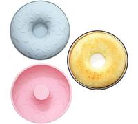 8 Inch Round Silicone Cake Mould - 2PCS Large Doughnut Mold, French Dessert Chiffon Cake Pan (D-583-A)
