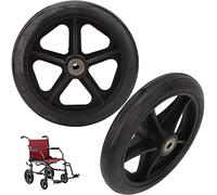 8 Inch Rubber Replacement Wheelchair Front Wheels, Wheel Replacement Parts for Wheelchairs Walker Wheels, Rollator Walker Anti-Slip Replacement Casters Rollers Accessories