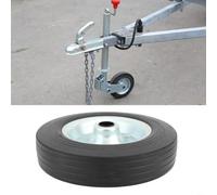8 Inch RV Trailer Jack Wheel 1100 lbs Load Limit Robust Iron and Rubber Construction Waterproof for Camping Travel Trailer