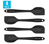 8 Inch Silicone Spatula Set, Food Grade High Temperature and Heat Resistant Spatulas, Dish-wash Safe, Rubber Kitchen Spatulas, Non-stick(Set of 4)