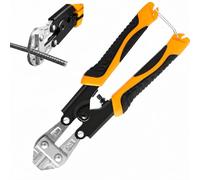 8 Inch Small Bolt Cutter 210mm Heavy Duty Durable High Strength Wire Cutter, Efficiently Cuts Thick Cables and Fencing Wire, Precise and Powerful, Ideal for Home, Garden and Industrial Use (Orange)