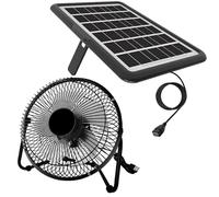 8 Inch Solar Powered Fan with Big Solar Panel 18W, Cloudy Days Working Solar Fan for Ventilation and Cooling in Greenhouse, Pet House, Chicken Coop, Attic, Garage, Camping, Install-Free