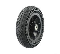 8 Inch Solid Tyre Electric Scooter Wheel 200x50mm Whole Tire with Plastic Hub | 8mm Bearing | For Lasting Rubber Replacement for Private Land Use Only | Black
