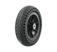 8 Inch Solid Tyre,for Electric Scooter, 200x50 Puncture Proof Wheel, with Plastic Hub Assembly, 8mm Bearing Black Rubber Tire Replacement for Private Land Use