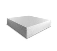 8" Inch Square Cake Dummy Polystyrene Modelling Dummies 3" inch Deep