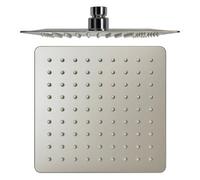 8 Inch Square Rainfall Shower Head Stainless Steel Polished Chrome 200mm