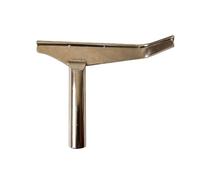 8 Inch Stainless Steel Wood Lathe Tool Rest, 25.4mm Post, Straight & Curved Dual Support, for Bowl Hollowing and Spindle Turning, for DIY Woodturning Hobbyists and Professionals
