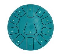 8 Inch Steel Tongue Drum 11 Notes Handpan Drum with Drum Mallet Finger Picks Percussion for Meditation Yoga for recitals, concerts(LAKE BLUE)