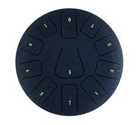 8 Inch Steel Tongue Drum 11 Notes Handpan with Mallet Finger Picks Note Sticker Music Book Cleaning Cloth Bag Percussion for Meditation Yoga Beginners