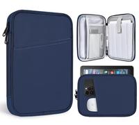 8 Inch Tablet Sleeve Carrying Case for 8" Amazon Kindle Fire 8/Fire 8 Plus, 8.7" 8" Samsung Galaxy Tab A9/Tab A7 Lite/Tab A, 8.3" 7.9" iPad Mini 7 6 5 4 3 2 1, Lenovo Tab M9 M8 Protective Bag(Blue)