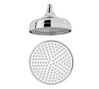 8 Inch Traditional Fixed Rainfall Shower Head Round Stainless Steel Swivel Joint SH224