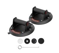 8 Inch Vacuum Suction Cup Tile Suckers For Large Granite, Glass 220kg Bearing Capacity Manual Lifting Stable Lifting(2pcs)