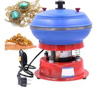 8 inch Vibratory Tumbler Polisher, Barrel Polishing Machine Bidirectional Rotation Time/Speed Switchable for Coins Metal Rust Removal Surface Polishing Finishing