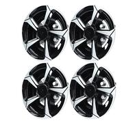 8 Inch Wheel Hub Cap Black Fully Wrap Hubcap Rim Protector Trim Replacement for EZ GO for Cart Covers 8 Inch Wheel Hubcap Wheel Hub Full Rim Cover Wheel Rim Protector Wheel Fu