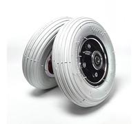 8 Inch Wheelchair Replacement Wheels 200x50 Walker Casters Universal Roller Electric Wheelchair Front Wheel Assembly Pneumatic Tires(Black,8mm/0.3in)