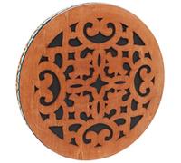 8 Inch Wood Ocean Drum Handheld Ethnic Percussion Instrument for Sound Healing Yoga Meditation and Performance (Style2)