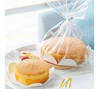 [8 Inch x10] XL Cellophane Bag with Base for Cakes - Cookie Carrier XL Box