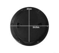 8 Inch Yacht Deck Hatch Cover Non-Slip Hand Hole Access Panel ABS Marine Boat Hardware Black Round Inspection Port(Black)