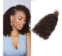 8 Inch Yanky Twist Crochet Hair Pre-twist Braiding Hair 5 Packs Mini Twist Crochet Braids Bouncy Short Passion Twist Braiding Hair Extensions for Women