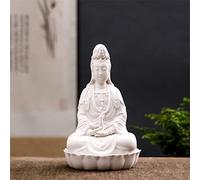 8 Inches Guan Yin Statue Quan Yin Statue Buddhist Avalokiteshvara Kuanyin / Buddhism Statue on Lotus -Best Chinese Feng Shui Gifts