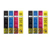 8 Ink Cartridges (Set) for Epson Workforce WF-3520DWF WF-7015 WF-7525 WF-7515