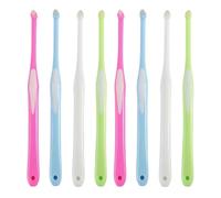 8 Interspace Toothbrush, Multi-Colors Soft Toothbrushs Tuft Tapered Interspace Teeth Brush Compact Tufted Brush Single Tufted Toothbrush Small Tuft Toothbrush for Orthodontic Braces Detail Cleaning