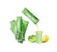 8 Joss Shots Lemon & Lime - Fizzing Sherbety Party Energy & Mood Boosters with No Crash - 50mg Caffeine + Taurine + L-Theanine + B-Vitamins + Amino Acids + Endorphin Precursors
