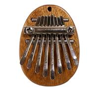 8 Key Kalimba Portable Metal Keys with Lanyard, Instruction Manual Thumb Piano for Children, Beginners Finger Piano Music Enlightenment(Oval B)