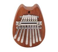 8-Key Kalimba Thumb Piano, Portable Finger Instrument with Clear Sound & Hanging Rope, Lightweight Music Toy for Kids Beginners Travel Gifts (XA67 Cat Head)