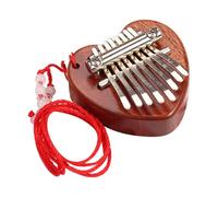8 Key Mini Kalimba - Portable Wooden Thumb Piano for Beginners, for Adults, Ideal for Music Education(Love)