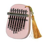 8 Key Mini Kalimba Wooden Mini Thumb Piano Retro Fingers Piano Exquisite Gift for Kids Beginners Thumb Piano(Pink)