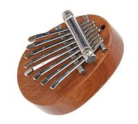 8-Key Sapele Wood Kalimba Thumb Piano Miniature Pendant Ornaments - Musical Instrument Birthday