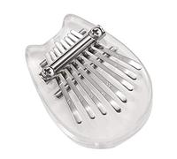 8 Key Thumb Piano Finger Keyboard Musical Instrument Easy to Learn Ethereal Sound Full Field Broad Transparent Pure High Frequency Vibration Cute Shape Small Exquisite Comfortable Hand Feeling Cultiva