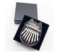 8 Key Transparent Acrylic Mini Kalimba Thumb Piano Portable Finger Piano Musical Instrument With Case Kalimba Thumb Piano (Color : 03)