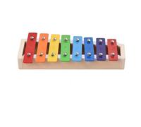 8 Keys Compact Size Xylophone Glockenspiel With Wooden Mallets Percussion Musical Instrument