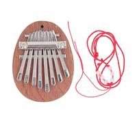 8 Keys Kalimba Mahogany Wood Finger Piano with Alloy Steel Key Portable Mini Thumb Piano for Beginner