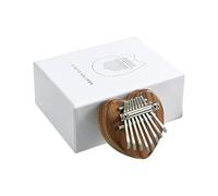 8 Keys Mini Kalimba Portable Thumb Piano Wood Heart-shaped Heart shape