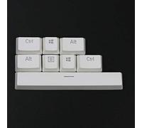 8 Keys Modifiers Razer Keycap PBT Backlit Double Shot Key Cap OEM Profile for Razer Black Widow CoolerMaster Ultimate Mechanical Keyboard (White)
