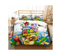 (8, King-240x220cm) Super Mario Bedding Kids Single Double 3D Duvet Cover Set