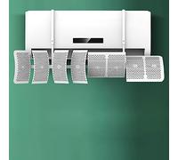 8-Leaf Air Conditioning Flow Deflector, Air Conditioning Deflector, Universal Wall Mounted Direct Air Outlet Deflector for Home/Office, White (anion filter)