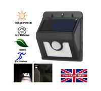 8 LED PIR Motion Sensor Solar Powered Outdoor Wall Lamps Security Flood Light
