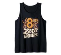 8 Legs Zero Apologies Funny Spider Saying Tank Top