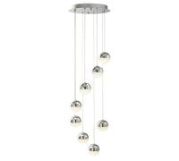 Searchlight Marbles 8 Light LED Cascade Ceiling Pendant - Chrome