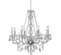 SEARCHLIGHT MARIE THERESE 8 light Chandelier Mink Or Clear