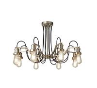 Ceiling Light Silver T Olivia 8 Chandelier Chrome Black Cables 1065-5CC Lamps